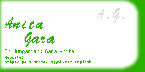 anita gara business card